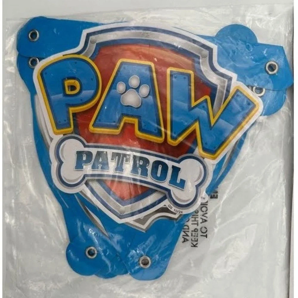 PAW Patrol Banner Nickelodeon Blue Red Birthday Party Decoration 5ft Unique